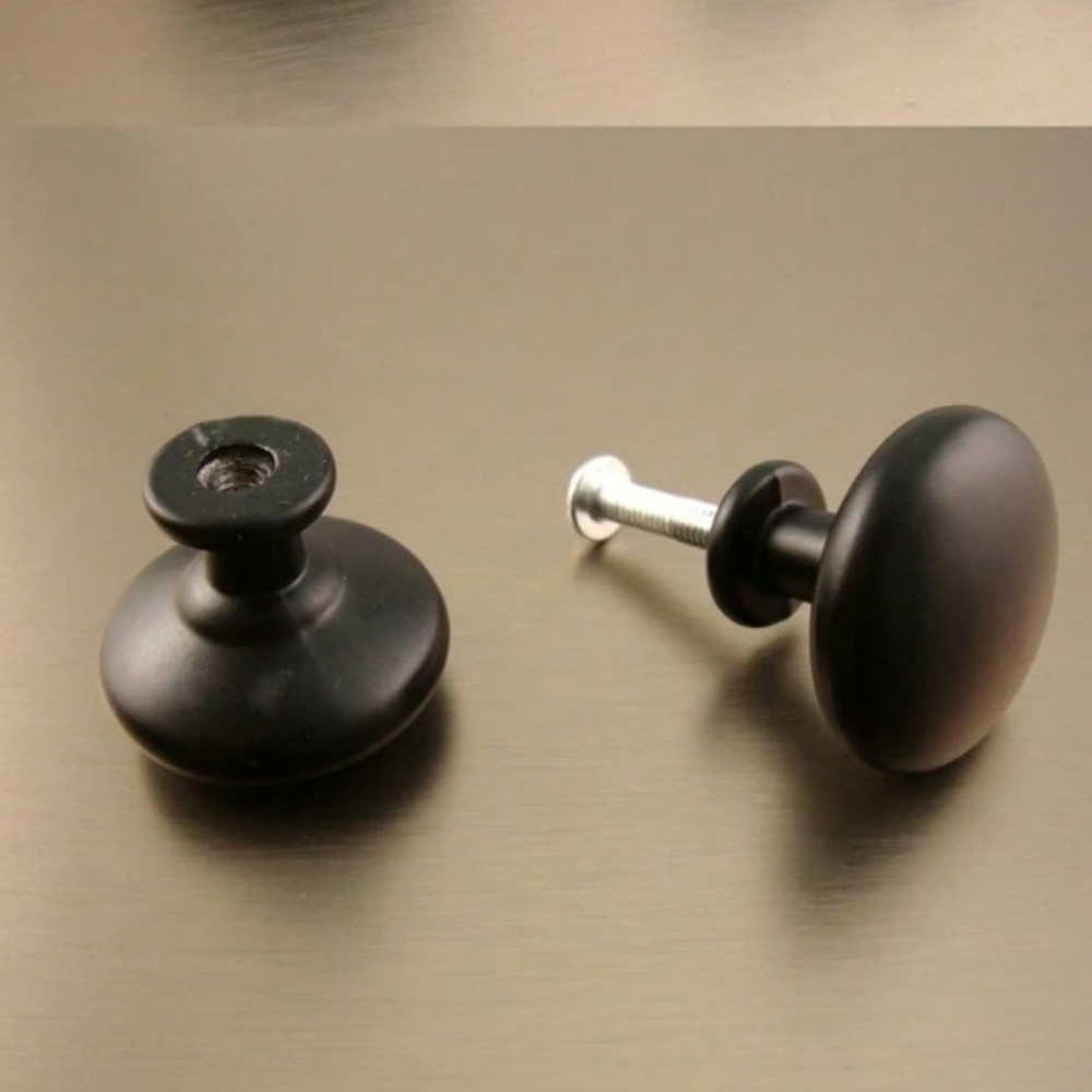 GlideRite 1-1/8" Classic Round Cabinet Knob Oil Rubbed Bronze - 5411-ORB-1